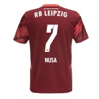 RB Leipzig Antonio Nusa #7 Fotballklær Bortedrakt 2024-25 Kortermet